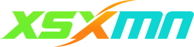 Logo xsxmn đỏ đậm nền